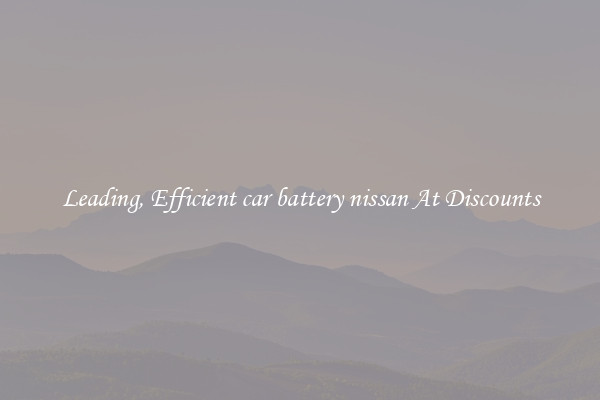 Leading, Efficient car battery nissan At Discounts