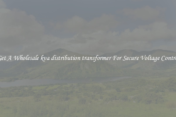 Get A Wholesale kva distribution transformer For Secure Voltage Control