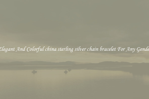 Elegant And Colorful china sterling silver chain bracelet For Any Gender