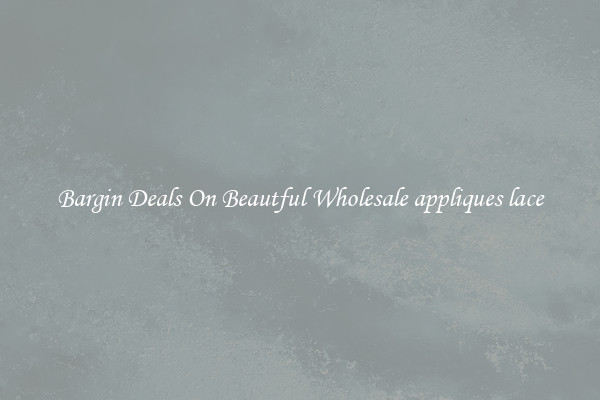 Bargin Deals On Beautful Wholesale appliques lace