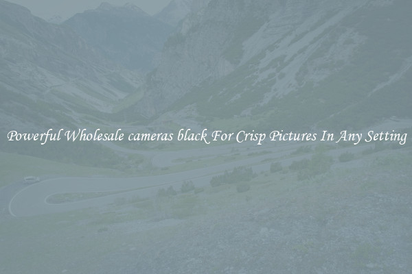 Powerful Wholesale cameras black For Crisp Pictures In Any Setting