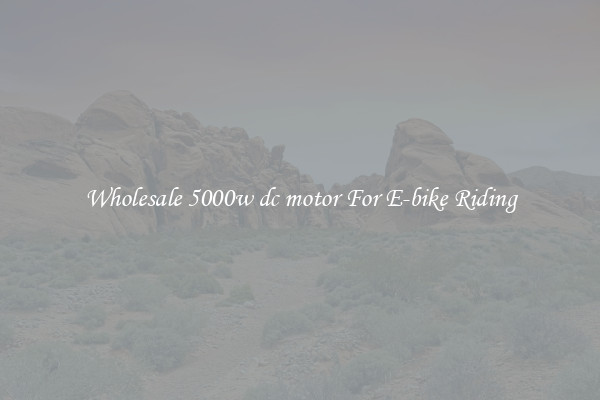 Wholesale 5000w dc motor For E-bike Riding