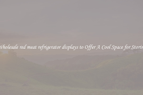 Wholesale red meat refrigerator displays to Offer A Cool Space for Storing