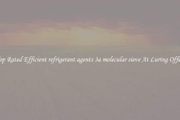 Top Rated Efficient refrigerant agents 3a molecular sieve At Luring Offers
