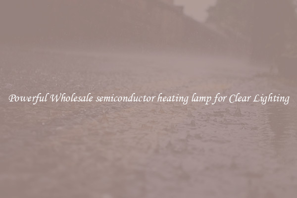 Powerful Wholesale semiconductor heating lamp for Clear Lighting