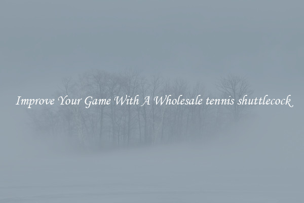 Improve Your Game With A Wholesale tennis shuttlecock