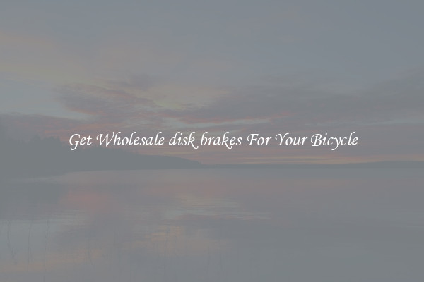 Get Wholesale disk brakes For Your Bicycle