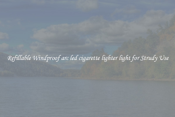 Refillable Windproof arc led cigarette lighter light for Strudy Use