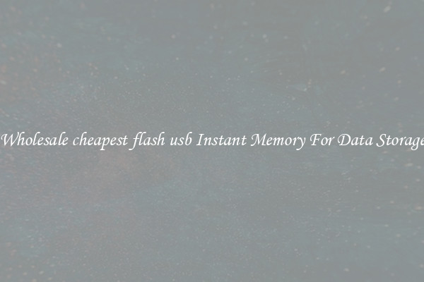 Wholesale cheapest flash usb Instant Memory For Data Storage